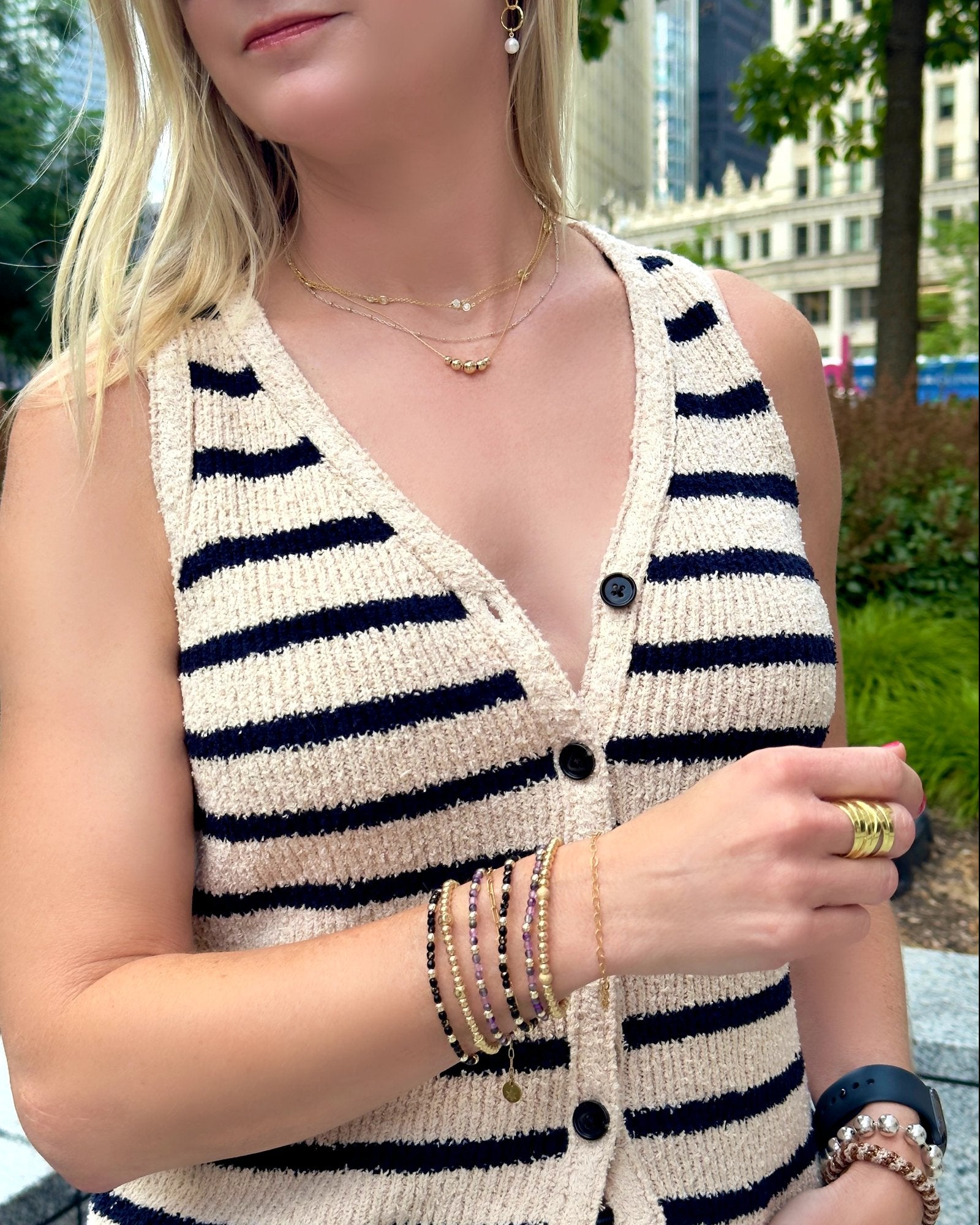 gold filled chain bracelets