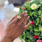 AUDREY gold statement ring