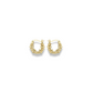 BALI BABY small gold huggies