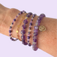 BERRY BEAUTIFUL- amethyst coin bead bracelet