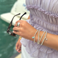 CELESTE silver beaded bracelet