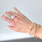 CHLOE saddle silver ring