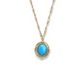 EMERSON framed turquoise necklace