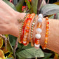 TANGERINE DREAM- carnelian rondelle bracelet