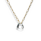 KALON gold necklace with silver heart