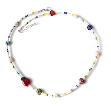 LADY LUCK- seed bead necklace