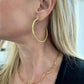 GLAM large gold hoops