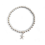 STAR POWER- Silver Beads w a Starfish