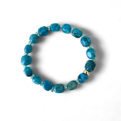 TAKE ME TO CAPRI- 8mm blue agates