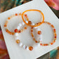 TANGERINE DREAM- carnelian rondelle bracelet