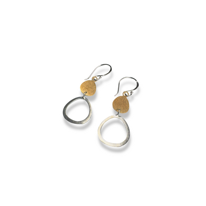 HARPER hoop n disc earrings