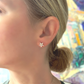 FLOWER BURST CZ stud earrings