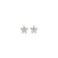 FLOWER BURST CZ stud earrings