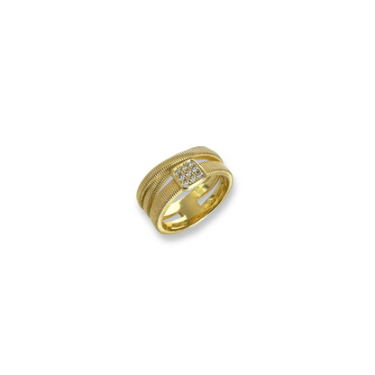 FINLEY crossover CZ ring