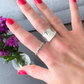 MAYA silver chain ring