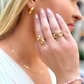 TATUM chunky link cuff ring