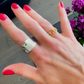 HELENA concave silver ring
