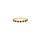 CZ BEADED stacking ring