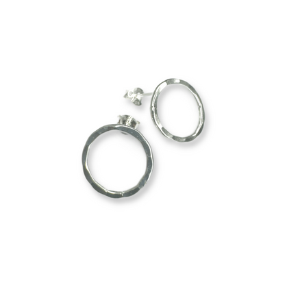 Earrings: KATRINE Hammered Circles