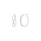 INFINITY silver hoops