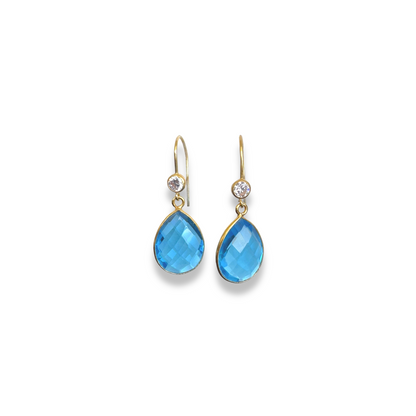 PEAR & CZ dangle earrings