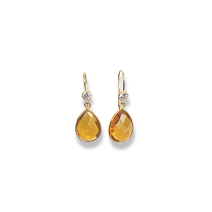 PEAR & CZ dangle earrings